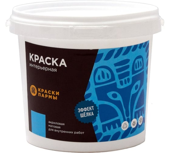 Интерьерная краска КРАСКИ ПАРМЫ ВД-АК 3 кг ВДИН3000