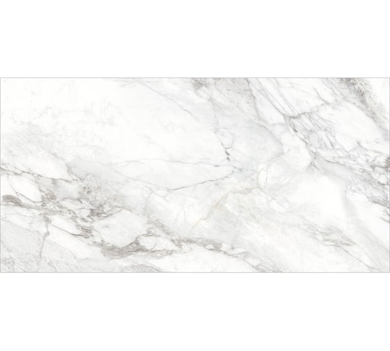 Керамогранит Delacora Bahamas Carrara матовый 1200x600x9.5, 1.44м2, 2 шт в упаковке, белый D120242M