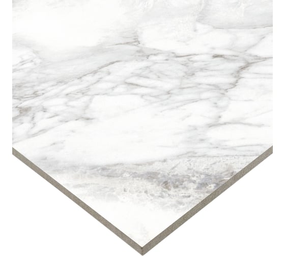 Керамогранит Delacora Bahamas Carrara матовый 1200x600x9.5, 1.44м2, 2 шт в упаковке, белый D120242M