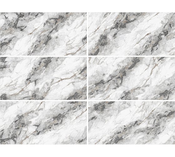 Керамогранит Delacora Mirage Rock лаппатированный граниль, 1200x600x9.5, 1.44м2, 2 шт в упаковке, белый D120263LG