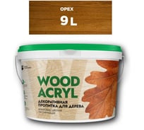 Декоративная пропитка для дерева MASTERFARBE WOOD ACRYL 9 л, орех 4610091275100