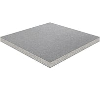 Панель фальшпола OSTEC из сульфата-кальция, толщиной 36 мм, сверху - ПВХ покрытие, снизу - сталь оцинкованная ФК-600х600х36-ПВХ-ОЦ