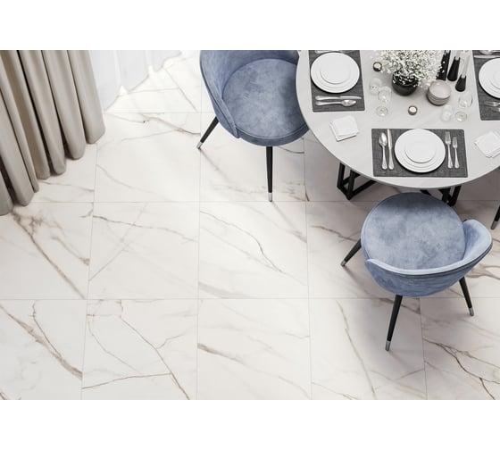 Керамогранит Artkera Group матовый Pure Marble Gold 600x600x9,5 1,44 м2, 4 шт в упаковке, белый GP6060PUR09M