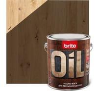 Масло-воск для террасной доски BRITE FLEXX для наружных и внутренних работ, палисандр, банка 2.5 л, 212472