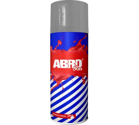 Краска-спрей ABRO Rus № 89 серая матовая, грунтовка, 473 мл, 1 шт. SPO-089-R