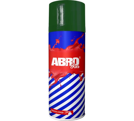 Краска-спрей ABRO Rus № 77 зеленая, 473 мл, 1 шт. SPO-077-R