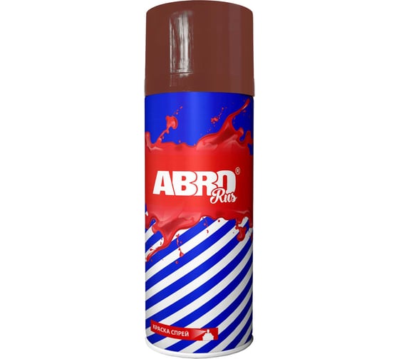 Краска-спрей ABRO Rus № 142 красно-коричневая, грунтовка, 473 мл, 1 шт. SPO-142-R