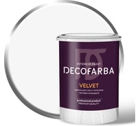 Краска моющаяся для стен и потолков ABC FARBEN Velvet матовая, база А, 1.5 кг 4300016270