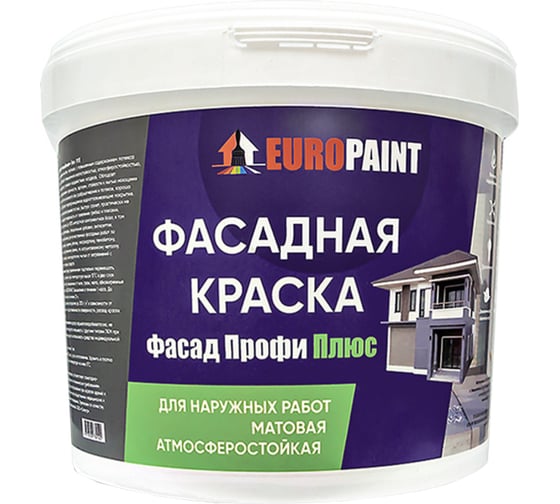 Фасадная краска EUROPAINT белый 1111_14Б