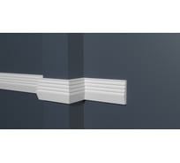 Стеновой молдинг Decor-Dizayn ударопрочный влагостойкий под покраску 45Х15Х2000 мм DD619