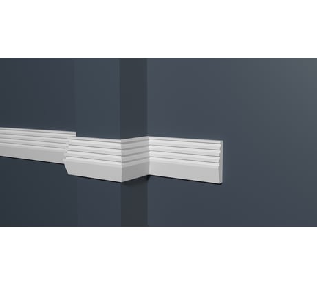 Стеновой молдинг Decor-Dizayn ударопрочный влагостойкий под покраску 45Х15Х2000 мм DD619