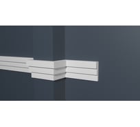 Стеновой молдинг Decor-Dizayn ударопрочный влагостойкий под покраску 42Х12Х2000 мм DD624