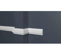Стеновой молдинг Decor-Dizayn ударопрочный влагостойкий под покраску 30Х10Х2000 мм DD623