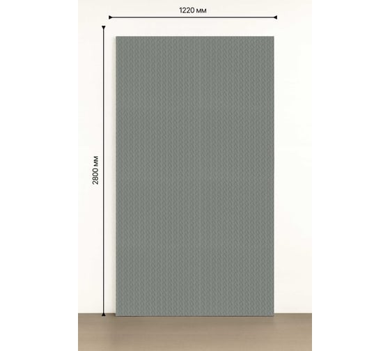 Бамбуковая стеновая панель Аркет плетенка насыщенно-серая 4687207009614 1