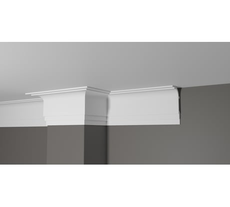 Потолочный карниз Decor-Dizayn ударопрочный влагостойкий под покраску 120Х60Х2000 мм DD516