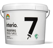 Краска Beckers Interio Vaggfarg 07 C бесцветная матовая, 0,9 л 710010022