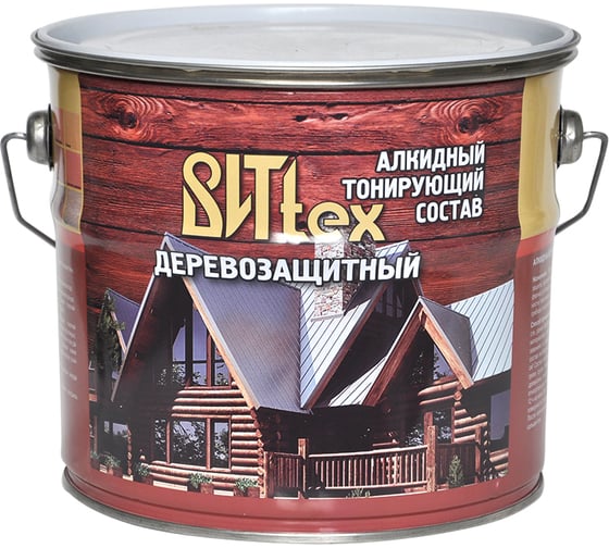 Деревозащитный состав лессирующий ВИТtex (алкидный) ДЗС лиственница 7кг 97373 1