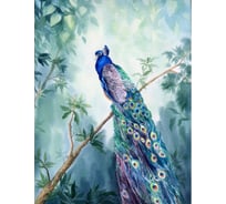 Фотообои Dekor Vinil Павлин акварель 200х260 см 7553dv