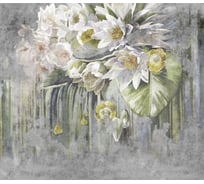 Фотообои Dekor Vinil Цветы лотоса на бетонной стене 300х260 см 7823dv