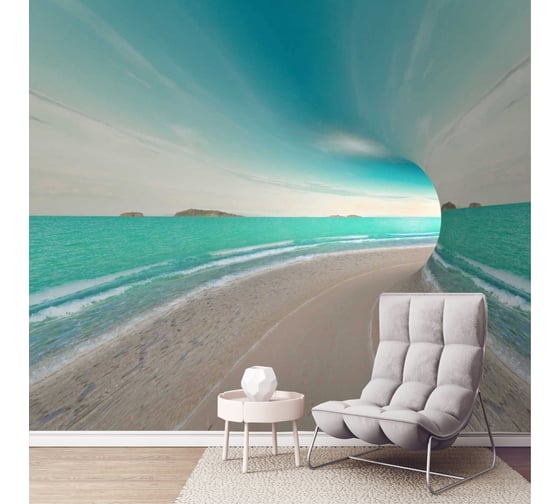 Фотообои Dekor Vinil 3D море туннель 300х260 см 7180dv