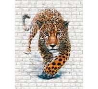 Фотообои Dekor Vinil Ягуар на фоне кирпичной стены 200х260 см 7712dv