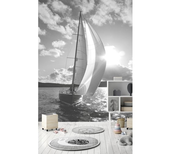 Фотообои Dekor Vinil Парусник на закате 200х260 см 5423dv