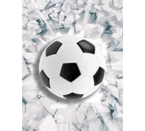 Фотообои Dekor Vinil 3D футбольный мяч из стены 200х260 см 7458_dv