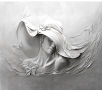 Фотообои Dekor Vinil Девушка в шляпе 3D 300х260 см 7802dv
