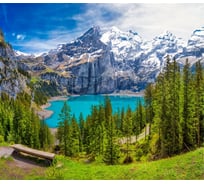 Фотообои Dekor Vinil Горный пейзаж с озером 300х260 см 7662dv