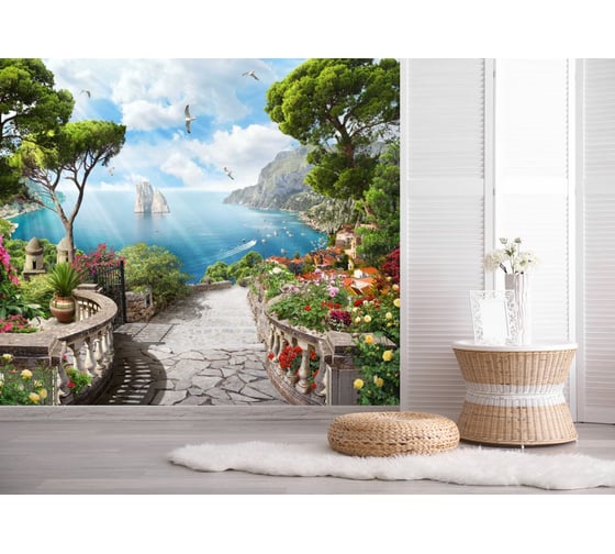 Фотообои Dekor Vinil Фреска Дорожка к морю Италия 300х260 см 72731dv