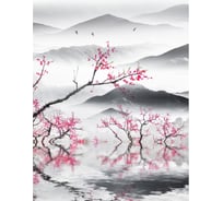Фотообои Dekor Vinil Сакура на фоне гор 200х260 см 7682dv