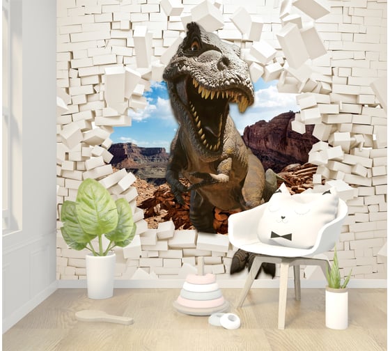 Фотообои Dekor Vinil 3D Динозавр 300х260 см 7815dv