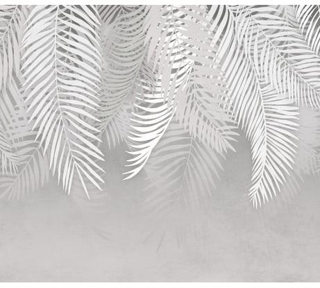 Фотообои Dekor Vinil Пальмовые листья на светлом фоне 300х260 см 7514dv