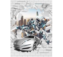 Фотообои Dekor Vinil Робот-трансформер с машиной 200х260 см 7774dv