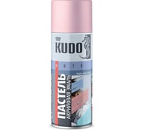 Аэрозольная краска в баллончике KUDO быстросохнущая акриловая универсальная пастельная розовая KU-A101