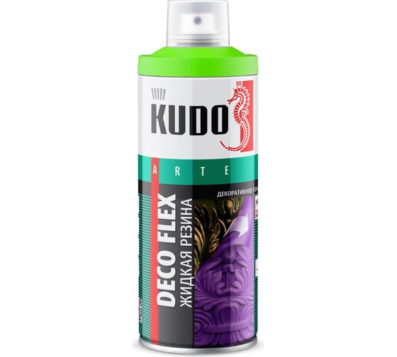 Жидкая резина KUDO DECO FLEX флуоресцентная зелёная KU-5321 1