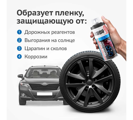 Жидкая резина KUDO COLOR FLEX чёрная KU-5502