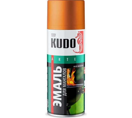 Эмаль термостойкая для мангалов KUDO золотая KU-5127