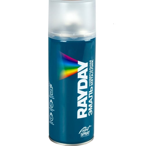 Аэрозольная краска RAYDAY металлик, черная, 520 мл Rd-027 223174