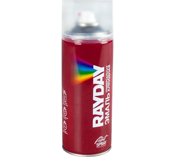 Алкидная аэрозольная краска RAYDAY Ral 3011 вишневая, 520 мл Rd-035 223182 1