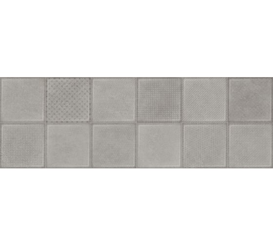 Плитка облицовочная AlmaCeramica Alma Ceramica Cube 300х900х8,5, 1.35м2, 5 шт в уп, серый TWU3090CUB70R 1