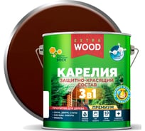 Защитно-красящий состав 3в1 для древесины FARBITEX Карелия Махагон 2.7 л, WOOD EXTRA 4300016881