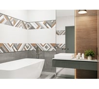 Плитка облицовочная AlmaCeramica Stereo 300х900х8.5, 1.35м2, 5 шт в уп, белый TWU3090STO07R