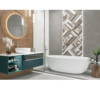 Плитка облицовочная AlmaCeramica Stereo 300х900х8.5, 1.35м2, 5 шт в уп, серый TWU3090STO70R