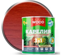 Защитно-красящий состав Farbitex 3в1 для древесины каштан Карелия (0.75 л) WOOD 4300016705