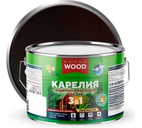 Защитно-красящий состав Farbitex 3в1 для древесины Карелия Палисандр (9 л) WOOD 4300016989