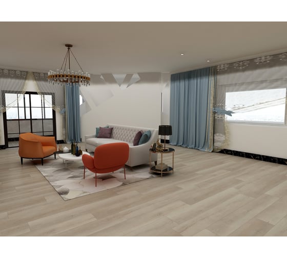 Ламинат Floorwood Genesis Дуб Мэйсер 43 класс, толщина 5 мм, влагостойкий, с микрофаской, 2.442 кв. м MV 86046-3 1