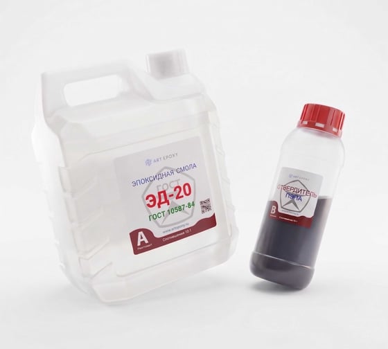 Эпоксидная смола ArtEpoxy эд-20 (3 кг) с отвердителем пэпа (300 гр) 21557