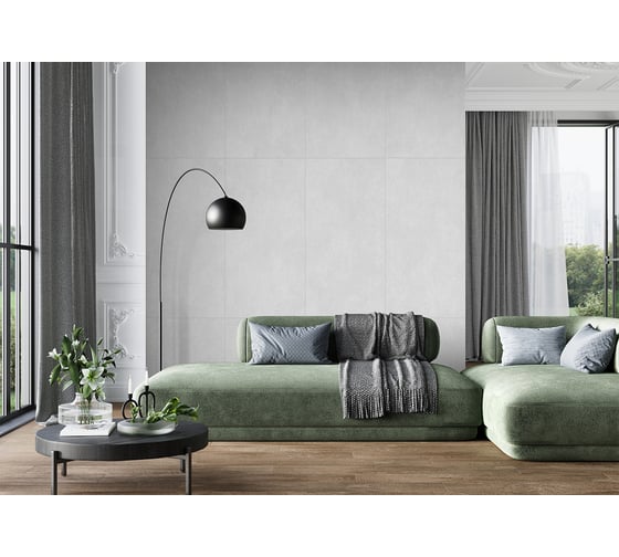 Керамогранит матовый Alma Ceramica Beton PRO 600х1200, цвет серый GFU60120BTP07R 1