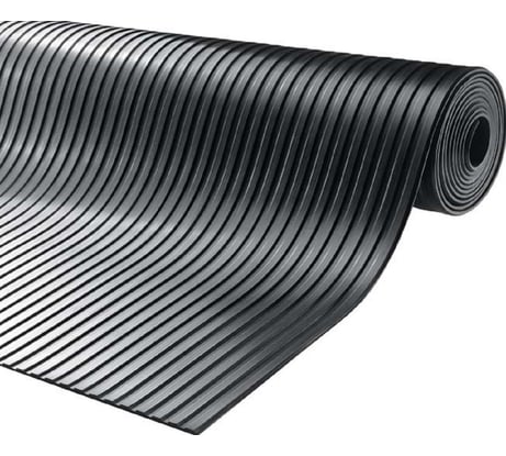 Резиновое рулонное покрытие ComeForte Рифленка 1,2х10 м Wide Rubber широкая линия СС002782